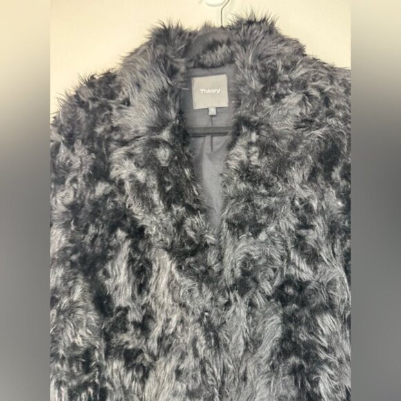 Theory Faux Fur Coat – Size Small - Picture 11 of 16